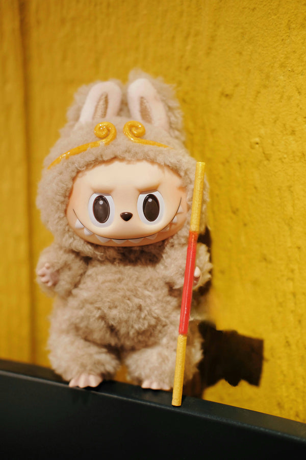 Labubu Wukong Set-Handmade Headband and Magic Staff, Custom Color & Size, Designer Toy Outfit, Pop Mart Accessories, Toy Photography Props